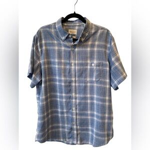 Weatherproof Vintage Mens Size L Short Sleeve Woven Shirt